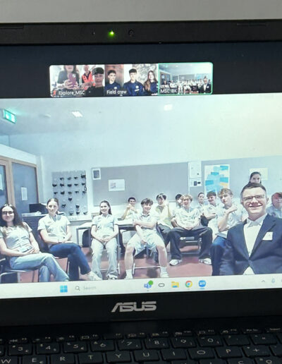 Video conference with the school (Austria)