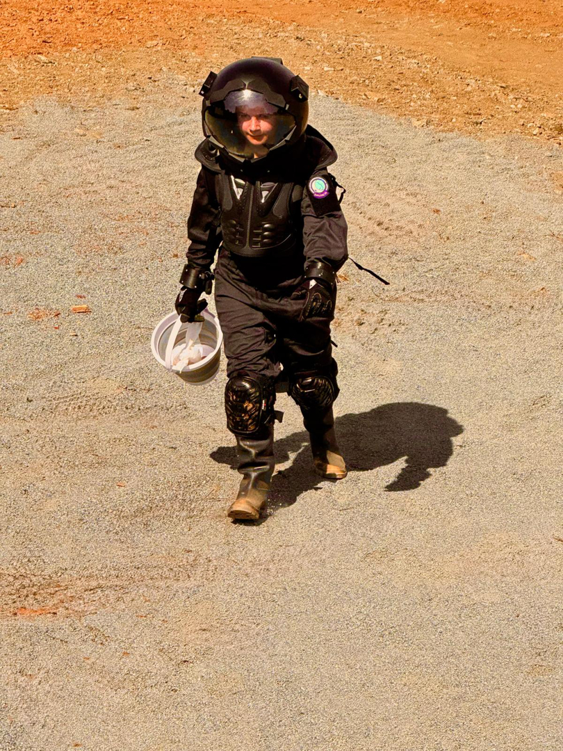 EVA - Collecting soil samples