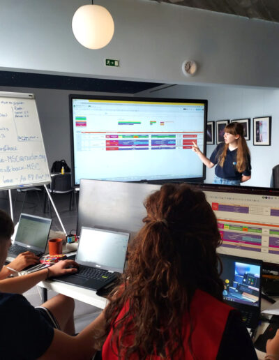 Morning briefing at the MSC with Cecilia