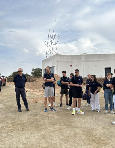 Students arriving at Lake Alqueva Observatory