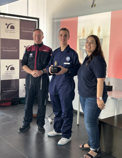 Daniel with Gernot and Seda at the awards ceremony