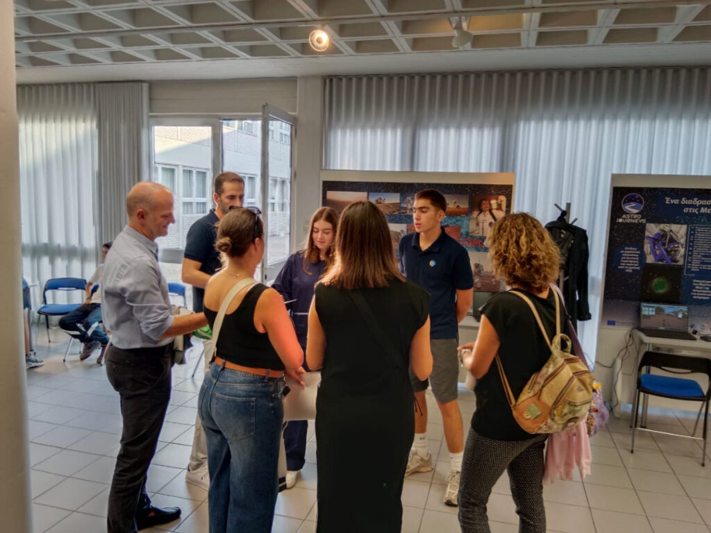 Nestoras and Angelika  with visitors