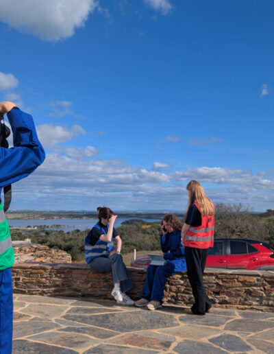 MOO taking pictures of Lena’s interview
